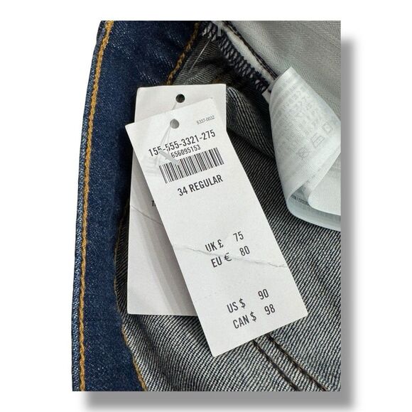 NWT Abercrombie & Fitch Jeans Slim Straight Ultra High Rise Women’s Sz 34 / 18R - Picture 12 of 16